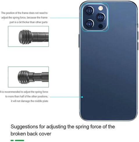 Phone Blasting Pen for Back Cover Glass Battery Cover Demolition Rear Camera Disassembly Breaking Pen With Handle and Knife Blade # 3, 4, 16, 17 for iPhone X-17 Pro Max Rear Housing Cover Removal Tool in Saudi Arabia