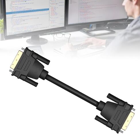 كابل DVI ذكر إلى ذكر، شاشة HD 1080P، اتصال آمن، 24+1 دبوس، حماية فعالة، للألعاب، بث الفيديو، عرض العمل، PVC، OFC (2M) in Saudi Arabia