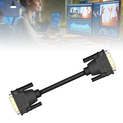 كابل DVI ذكر إلى ذكر، شاشة HD 1080P، اتصال آمن، 24+1 دبوس، حماية فعالة، للألعاب، بث الفيديو، عرض العمل، PVC، OFC (2M) in Saudi Arabia