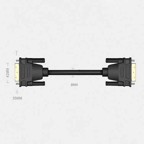 كابل DVI ذكر إلى ذكر، شاشة HD 1080P، اتصال آمن، 24+1 دبوس، حماية فعالة، للألعاب، بث الفيديو، عرض العمل، PVC، OFC (2M) in Saudi Arabia