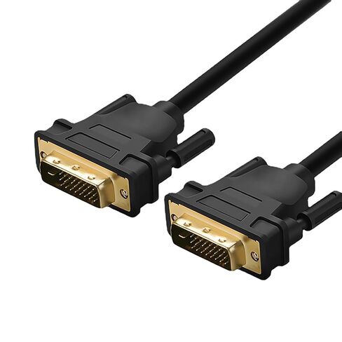 كابل DVI ذكر إلى ذكر، شاشة HD 1080P، اتصال آمن، 24+1 دبوس، حماية فعالة، للألعاب، بث الفيديو، عرض العمل، PVC، OFC (2M) in Saudi Arabia
