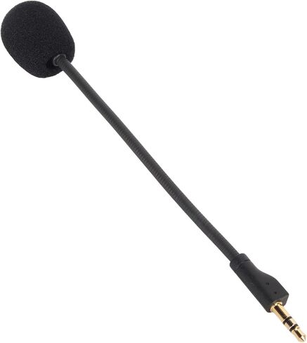 ميكروفون Dioche Mic بديل قابل للفصل 3.5 ملم مطلي بالذهب قابل للدوران ميكروفون مرن مع غطاء إسفنجي لتقليل الضوضاء متوافق مع سماعة الألعاب G PRO G PRO X in Saudi Arabia