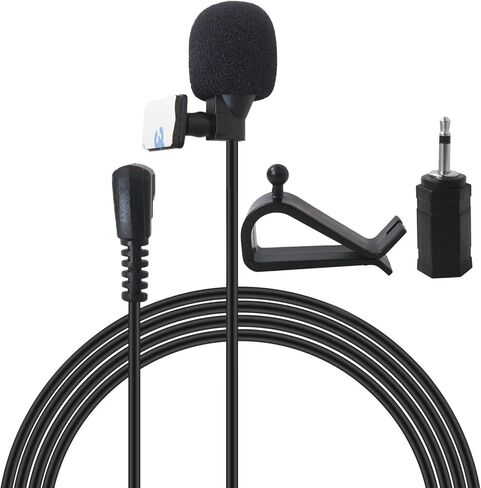 [2026 New] Car Microphone 3.5mm, Car Radio Mic for Kenwood KDC-X796 KDC-X697 KDC-X696 KDC-BT852HD KDC-BT848U KDC-BT358U KDC-BT318U KDC-BT310U,for Heas unit with 2.5mm / 3.5mm mono mic jack in Saudi Arabia