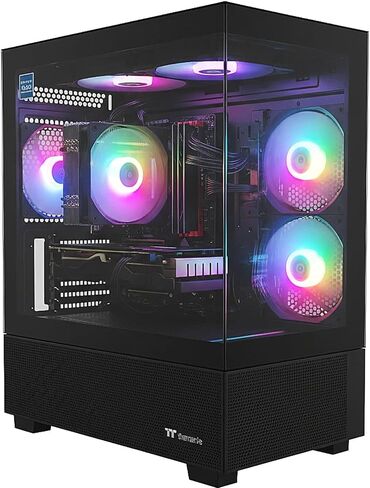 AIGAMEPC Gaming Desktop Computer, Core i7-10th, RTX 3060 12G, 16G DDR4, 1T M.2 SSD, BX3 550W 80PLUS Bronze PSU, WiFi 5, RGB Fan x5, Windows 11 Home, prebuilt Gaming PC, Black in Saudi Arabia