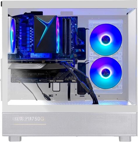 كمبيوتر Skytech Gaming Azure 3 للألعاب، AMD Ryzen 7 5700 3.7 جيجا هرتز، NVIDIA RTX 5060، 1 تيرابايت NVMe SSD، 32 جيجابايت DDR4 RAM 3200، 650 واط Gold PSU، Wi-Fi، Win 11، سطح المكتب in Kuwait