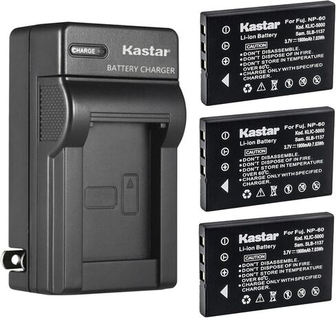 استبدال شاحن البطارية الجداري Kastar AC لـ DV5311، DV5311HD، FinePix 50i، FinePix 601، FinePix F401، FinePix F401 Zoom، FinePix F410، FinePix F410 Zoom، FinePix F601، FinePix F601 Zoom in Kuwait