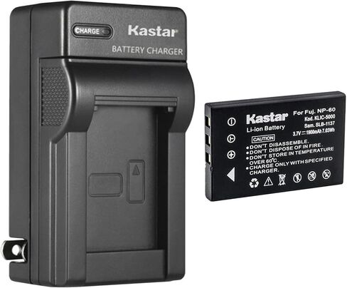 استبدال شاحن البطارية الجداري Kastar AC لـ DV5311، DV5311HD، FinePix 50i، FinePix 601، FinePix F401، FinePix F401 Zoom، FinePix F410، FinePix F410 Zoom، FinePix F601، FinePix F601 Zoom in Kuwait