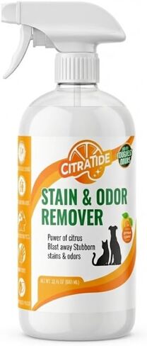 Pet Stain & Odor Remover Spray – Citrus Powered, Non-Toxic, Safe for Pets & Kids, Multi-Surface Cleaner for Carpet, Upholstery, Hardwood & More – USA Made Odor Eliminator in Saudi Arabia