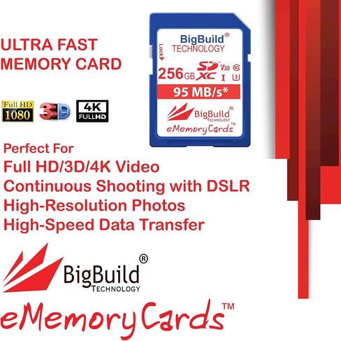 256GB U3 SDXC Memory Card for Sony a1 II, FX2, ZV-E10 II, DSC-RX1R III Camera in Kuwait