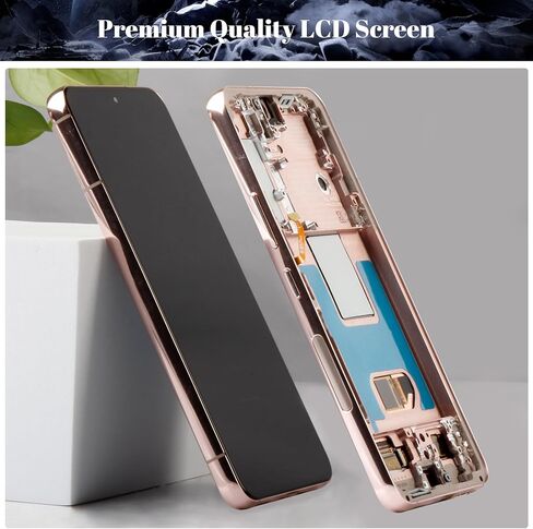 【US Version】 OLED for Samsung S22 5G Screen Replacement for Samsung Galaxy S22 5G SM-S901B G901U G901A G901W Digitizer Touch Screen Assembly with Frame (Gold, with Fingerprint) in Saudi Arabia