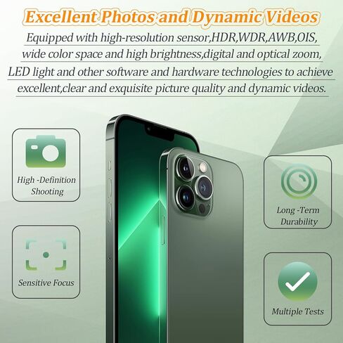 YWLRONG لهاتف iPhone 13 Pro Max استبدال الكاميرا الأمامية لهاتف iPhone 13 Pro Max A2641 A2643 A2644 A2645 A2484 الكاميرا الأمامية مع كابلات مرنة إصلاح 12 ميجابكسل مع أدوات in Saudi Arabia