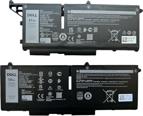 DELL 07KRV 15.2V 58Wh بطارية ليثيوم أيون 4 خلايا لـ DELL Latitude 5330/5330 2 في 1، Latitude 7330/7330 2 في 1، Latitude 7430/7430 2 في 1، Latitude 7530، Latitude 5430، Latitude 5530، Precision 3570 جهاز كمبيوتر محمول in Kuwait