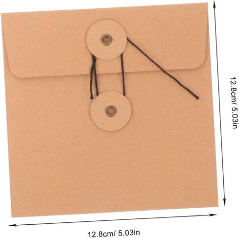 DOITOOL 10Pcs Kraft Paper CD Dvd Sleeves Envelopes for Disc Storage Paper Cases for Organizing and Dvds and Music Lovers in Saudi Arabia