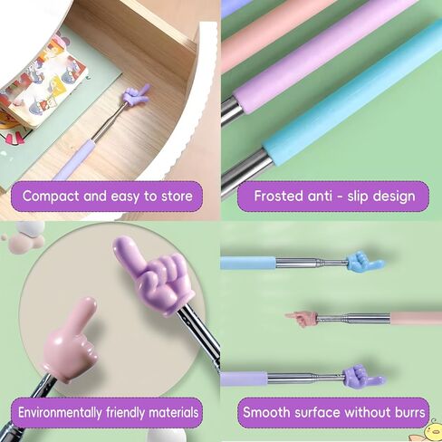 1Pcs Purple Pointer Finger Stick,Hand Pointer Stick for Classroom,Reading and Teaching in Saudi Arabia