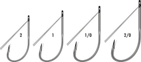 VMC Worm Hook - Black Nickel / 1 in Saudi Arabia