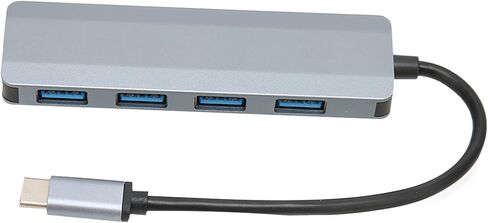 Vikye USB C Splitter، 4 منافذ USB 3.0 USB C Hub USB Splitter، مادة سبائك الألومنيوم من النوع C محول محور محمول مناسب لـ 10 in Saudi Arabia