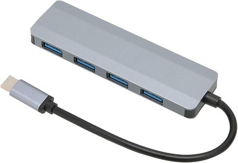 Vikye USB C Splitter، 4 منافذ USB 3.0 USB C Hub USB Splitter، مادة سبائك الألومنيوم من النوع C محول محور محمول مناسب لـ 10 in Saudi Arabia