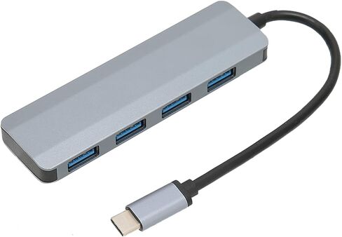 Vikye USB C Splitter، 4 منافذ USB 3.0 USB C Hub USB Splitter، مادة سبائك الألومنيوم من النوع C محول محور محمول مناسب لـ 10 in Saudi Arabia