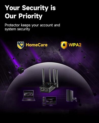 WiFi Extender Signal Booster, Internet Extender WiFi Signal Booster for Home, Long Range Wireless Repeater and Signal Amplifier with Ethernet Port in Kuwait