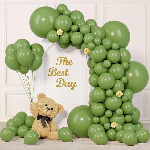 145pcs Pastel Balloons Different Sizes 18" 12" 10" 5" Latex Balloon Garland Arch Kit for Birthday Rainbow Party Baby Shower Easter Party Decorations in Saudi Arabia