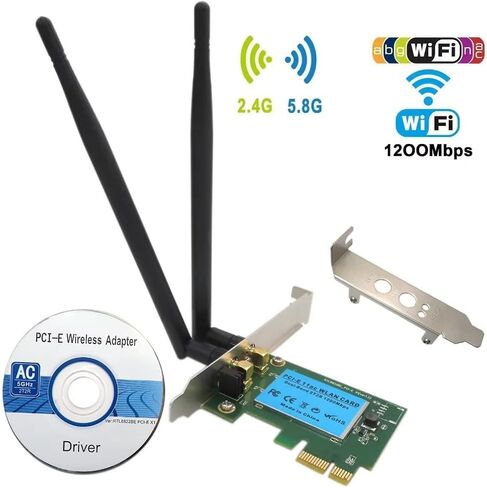 بطاقة شبكة المحول لنظام التشغيل Windows 11/10/8.1/8/7/XP (32-64 بت)؛ المنفذ/الفتحة: PCI Express x1/PCI Express 4/PCI Express 8/PCI Express 16 in Saudi Arabia