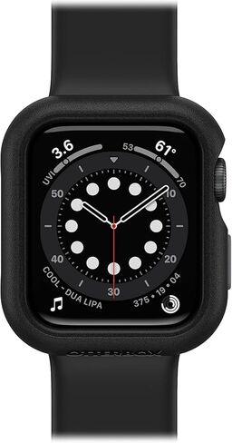 OtterBox All Day Case for Apple Watch Series 4/5/6/SE with Cleaning Cloth - Pavement (Black/Grey) in Saudi Arabia