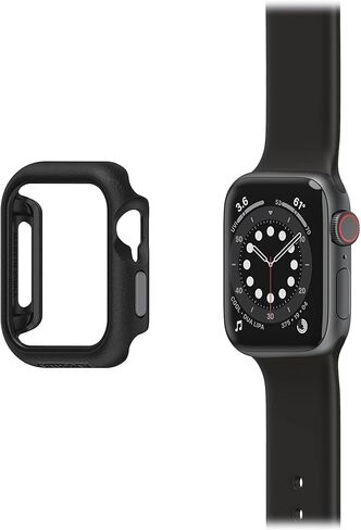OtterBox All Day Case for Apple Watch Series 4/5/6/SE with Cleaning Cloth - Pavement (Black/Grey) in Saudi Arabia