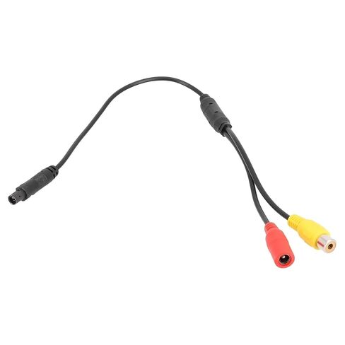 TheCoolCube 4-Pin Male Backup Reverse Camera Car Universal to CVBS RCA Female Connector Signal Power Adapter Wire Harness Audio Cables in Saudi Arabia