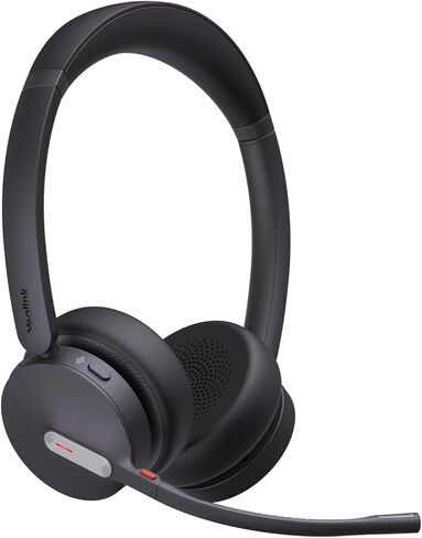 سماعات رأس Yealink WH64 Hybrid Dual UC مع تقنية Dongle Hybrid، تصميم ثنائي الأذنين، توافق عالمي، USB لتقليل الضوضاء in Kuwait