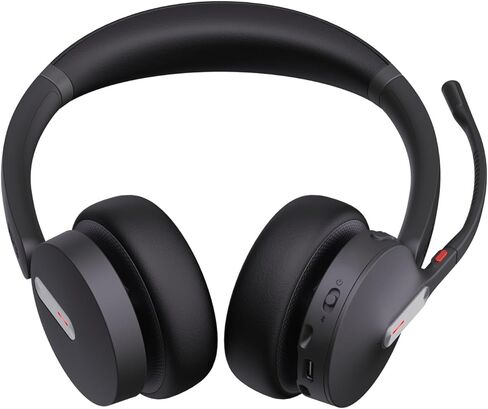 سماعات رأس Yealink WH64 Hybrid Dual UC مع تقنية Dongle Hybrid، تصميم ثنائي الأذنين، توافق عالمي، USB لتقليل الضوضاء in Kuwait