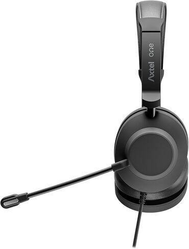 سماعة رأس سلكية ستيريو UC35 - مقبس USB ومقبس 3.5 مم، ميكروفون مزدوج لإلغاء الضوضاء، مكبرات صوت عالية الدقة 40 مم، عناصر تحكم مضمنة، خفيفة الوزن للمكتب والمنزل in Kuwait