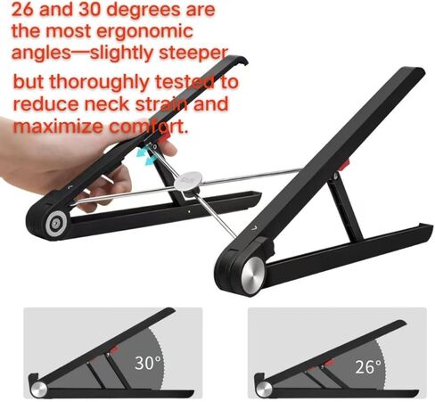 Portable Laptop Stand for Msi Raider GE68 HX 14VFG-290TAA Laptop for Desk,Made of Reinforced Nylon, 304 Stainless Steel and Silicone in Kuwait