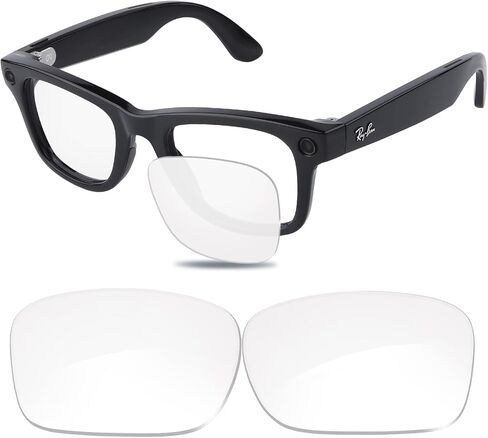 نظارة شمسية بديلة لعدسات Ray-Ban RW4009 الشفافة مقاس 50 مم لسلسلة Meta، تتكيف مع إطارات العناوين الرئيسية in Saudi Arabia