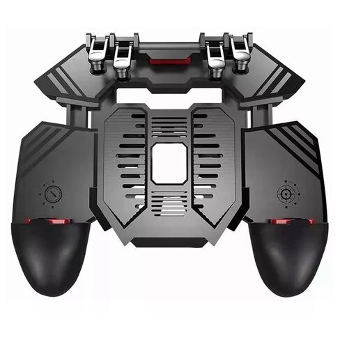 ciciglow Mobile Game Controller, Professional Gamepad Game Console Sensitive Control 6 Finger Gamepad with Cooling Fan in Saudi Arabia