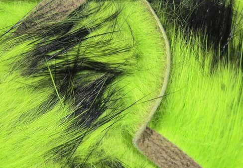 Hareline Fly Tying Crosscut Two Toned Rabbit Strips – Two-Color Crosscut Zonker for Streamers, Leeches & Buggers in Kuwait