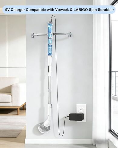 لسلك شاحن الغسيل الكهربائي Voweek، متوافق مع VWS211 SP02 وLabigo LA1، سلك طاقة بطول 6.6 قدم، 9 فولت 1 أمبير in Kuwait