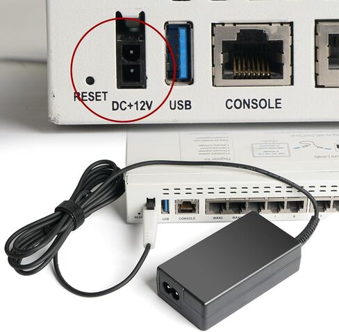 TAIFU 12V AC محول شاحن استبدال لFortinet Fortigate FG-60D FG60D FG60E FG-60E FG-60C FG60C FG-40C FG30E FG-50E 90D 30E Fortiwifi FSP036-RBBN2 FSP036-RAB AD036RAB-FTN3 سلك إمداد الطاقة in Saudi Arabia