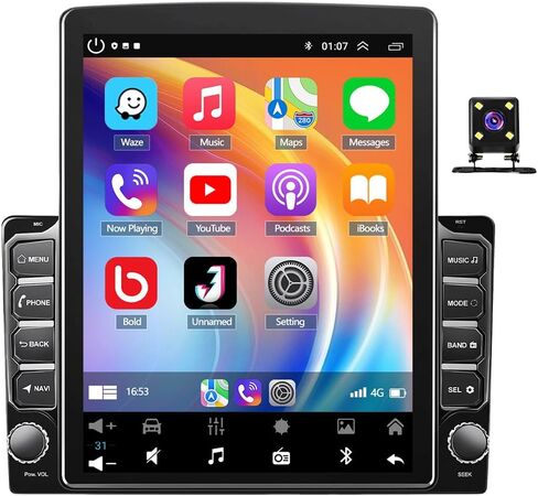 2 + 64 جيجا ستيريو راديو مزدوج الدين لنيسان تيتان 2017 2018 2019 مع Carplay اللاسلكي وAndroid Auto، 9.7 بوصة Android 15 وحدة ملاحة GPS لجهاز استقبال صوت السيارة مع وحدة رأس بلوتوث WiFi SWC in Saudi Arabia