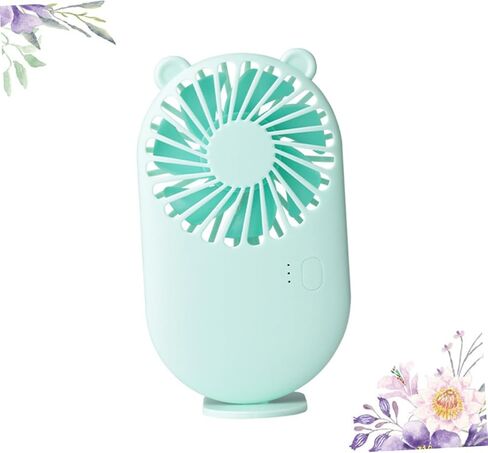 BESPORTBLE USB Rechargeable Silent Mini Fan Portable Mute USB Desk Cooling Fan for Office Home School Use Green in Saudi Arabia