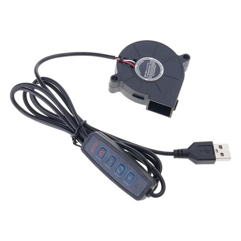 مروحة توجيه للكمبيوتر الشخصي تعمل بالطاقة USB 5 فولت 5015 مروحة تبريد عالية التدفق وسرعة قابلة للتعديل 3500 دورة في الدقيقة للكمبيوتر الشخصي والطابعات ثلاثية الأبعاد ومنفاخ تبريد الطرد المركزي in Kuwait