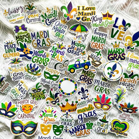 50PCS Holographic Gothic Stained Glass Stickers – Vintage Aesthetic Religious Fantasy and Nature Vinyl Waterproof Decals for Scrapbooking, Journals, Laptops, Water Bottles in Saudi Arabia