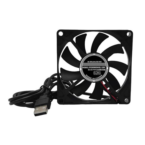 Quiet 80x80x15mm USB Fan Lightweight 5VDC High Cooling for Electronics Lab Devices Storage Systems in Kuwait