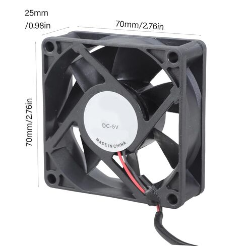 Silents 7 سم 7025 USB مروحة تبريد الطاقة 5V 0.3A 28CFM لأجهزة الكمبيوتر الشخصية والطابعات مروحة الهيكل بالطاقة USB لجهاز التوجيه in Saudi Arabia