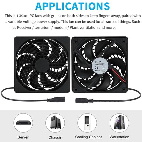 12cm Adjustable Speed Large Air Volumes Mining Machine Workstation Cabinet 120mm Violent Server Cooling Systems Fan Kits USB Cooling Fan in Saudi Arabia