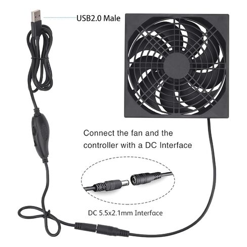 12cm Adjustable Speed Large Air Volumes Mining Machine Workstation Cabinet 120mm Violent Server Cooling Systems Fan Kits USB Cooling Fan in Saudi Arabia