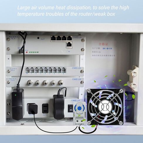 USB Cabinet 80mm Fan Quiet Cooling Fan Systems with 0-60℃ Temperature Control for Home Theater Cabinets Computer Home Theater Cooling in Saudi Arabia