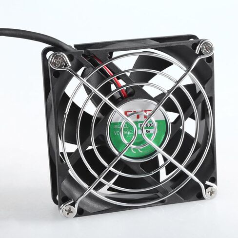 80mm USB Cabinet Fans with Thermostat Control for Effective Cooling of Electronics and Appliances Adjustable Thermostat Fan in Saudi Arabia
