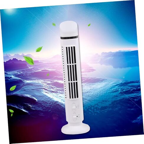 مروحة مكتب USB صغيرة من BESPORTBLE مع ضوء ليلي، مروحة تبريد هادئة متعددة الوظائف للمكتب المنزلي، ملحق صيفي محمول صغير الحجم باللون الأبيض in Kuwait