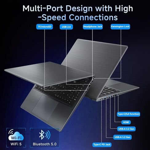 كمبيوتر محمول 15.6 بوصة، ذاكرة الوصول العشوائي 16 جيجابايت، 512 جيجابايت SSD، معالج بنتيوم ذهبي (يصل إلى 3.4 جيجا هرتز)، قابل للتوسيع حتى 1 تيرابايت، شاشة IPS FHD، 38 وات، USB3.2، النوع C، HDMI، WiFi 5، كمبيوتر محمول Win11، أجهزة الكمبيوتر المحمولة المحمو in Kuwait
