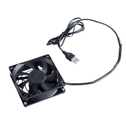 80mm USB Cabinet Fans with Thermostat Control for Effective Cooling of Electronics and Appliances Adjustable Thermostat Fan in Saudi Arabia